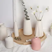 北欧スタイルの陶器製花瓶【フラワーアレンジメント用・インテリア装飾】