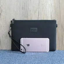 帆布製 メンズクラッチバッグ【スリムデザイン・平板スマホ用】