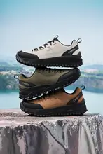 Camel 防水加工のアウトドアカジュアルスニーカー【衝撃吸収・耐久性・ハイキング用】