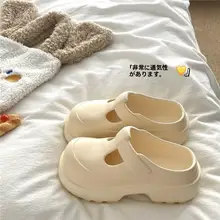 極上の柔らかさ！マリージェーン風トングサンダル【夏用・滑り止め・ビーチ用】