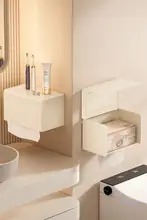 トイレットペーパーケース 浴室 穴あけ不要の壁掛け アルミ製 防水 用途