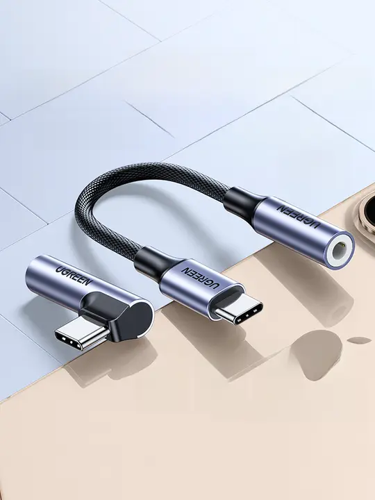 UGREEN Type-Cイヤホンアダプタ【3.5mmオーディオジャック対応・Huawei・vivo・Xiaomi・iPhone用】