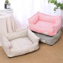 通年使用可能な洗えるペットベッド【厚手キャンバス・犬猫用・中小型犬向け】（セットアップ対応）