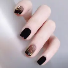 ネイルチップ プレスオンネイル 付け爪 ダークムーン グラデーション ハンドメイド 「CaoMei Nail」
