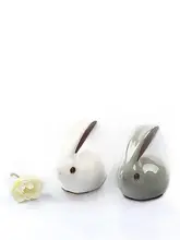 哥窑玉兔デザインの茶杯【紫泉涧・高級茶器・茶宠付き】