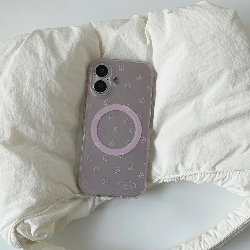 春夏向け花柄マグネット式スマホケース：iPhone対応の保護とデザインのバランス