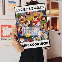 幸運をもたらすカートゥーンスタイルの壁掛けポスター【ティーショップ用・フォトブース対応】