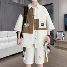 青少年向けカジュアルスポーツウェア【夏用・短袖シャツ・半ズボン・シンプルデザイン】（セットアップ対応）