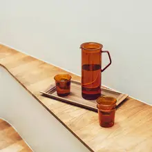 KINTO CAST アンバー耐熱ガラスマグカップ【レトロデザイン・コーヒー・ミルク・ビール・茶用】