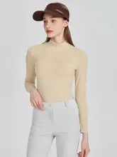 ゴルフ用 UVカット長袖Tシャツ【速乾・通気性・ハイネック・氷絲素材】