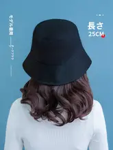 ショートカールウィッグキャップ【取り外し可能・夏用・全頭タイプ・丸顔向け】
