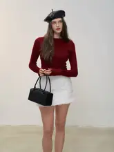 ニットウェア 女性 用 多用途 スリム シルク ウール 0圧感