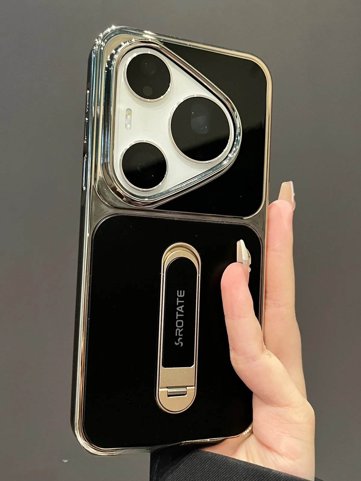華為Pura70 Pro用 スマートフォンケース：360度回転スタンド機能と耐衝撃設計の実用性解析