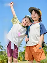 Tシャツ キッズ ガールズ 半袖 速乾 薄手 2点セット 夏