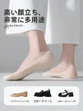 シンプルなメッシュデザインの女性用薄手船型ソックス【シリコン滑り止め付き・夏のおしゃれに最適】