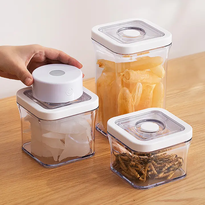 真空密封保存容器【食品級・多機能・電動吸引式・コーヒー豆や雑穀の収納に最適】