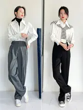春用デザイン性の高い白シャツ【抗皺・フレンチスタイル・尖った襟】