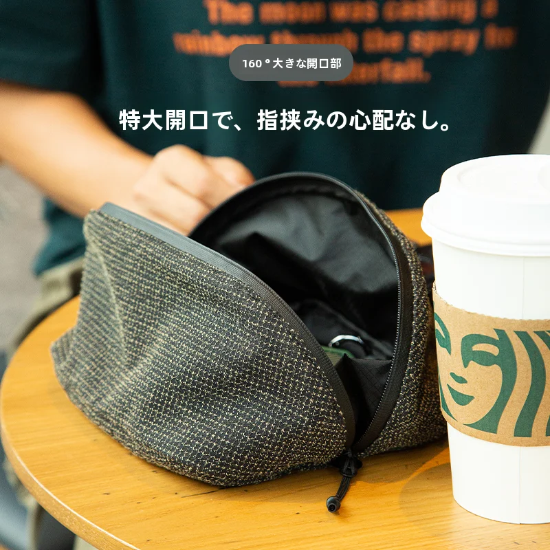 大容量防水モバイルアクセサリー収納ポーチ：旅行・通勤で実用性を最大化