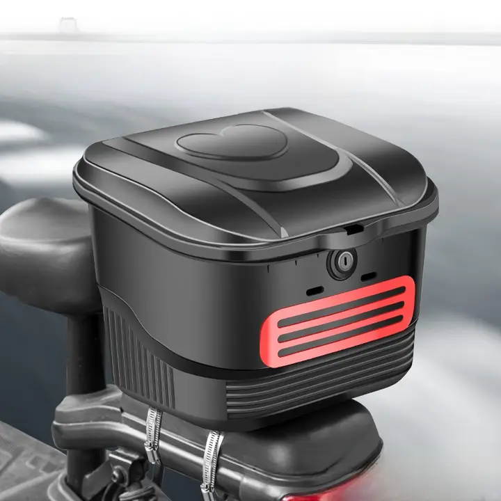 防水自転車用リアバスケット【ヘルメット収納・電動自転車対応】