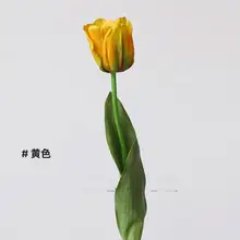 オシャレな造花 チューリップの大枝【インテリア装飾・写真撮影用・柔らかいデザイン】