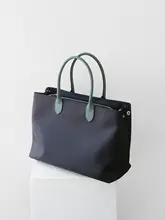 牛革製ナイロンカジュアルノートパソコンバッグ【防水・ビジネス通勤・シンプルデザイン】