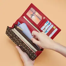 高級レザー製長財布【防盗機能付き・大容量・多カードポケット】