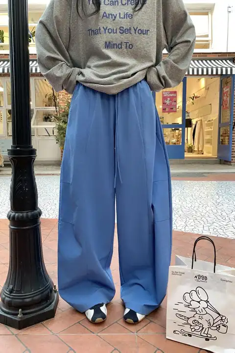 夏にぴったりのワイドパンツ【ロング丈・ルーズフィット・低ウエスト】
