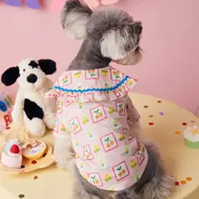 ペットウェア 犬服 花柄 シャツ 小型犬 中型犬 猫用 おしゃれ 春夏