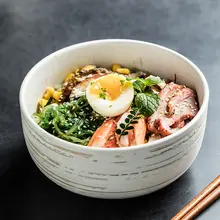 大容量陶器製 日本風ラーメンボウル【フルーツサラダ・スープ用】