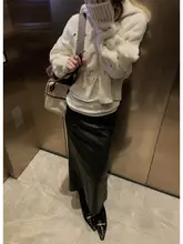ASM ANNA アンゴラウールダブルジッパーケーブル編みニット