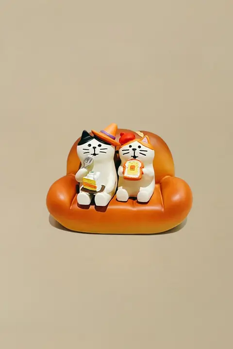 猫デザインのパンソファデスクトップ装飾【かわいいフィギュア・卒業祝い・誕生日ギフト】