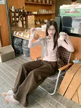 春用 レディース ピンク Vネックリボン付き長袖Tシャツ【デザイン性・オフショルダー】