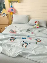 子供用夏用クールケット【全棉・カートゥーン・洗濯機対応・エアコン用・三点セット】（セットアップ対応）