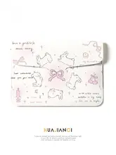 可愛いウサギデザインのノートパソコンカバー【適用モデル多数・保護ケース】
