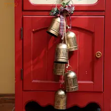 北欧風 レトロクリスマスベル 壁掛け装飾【立体デザイン・インテリア用】