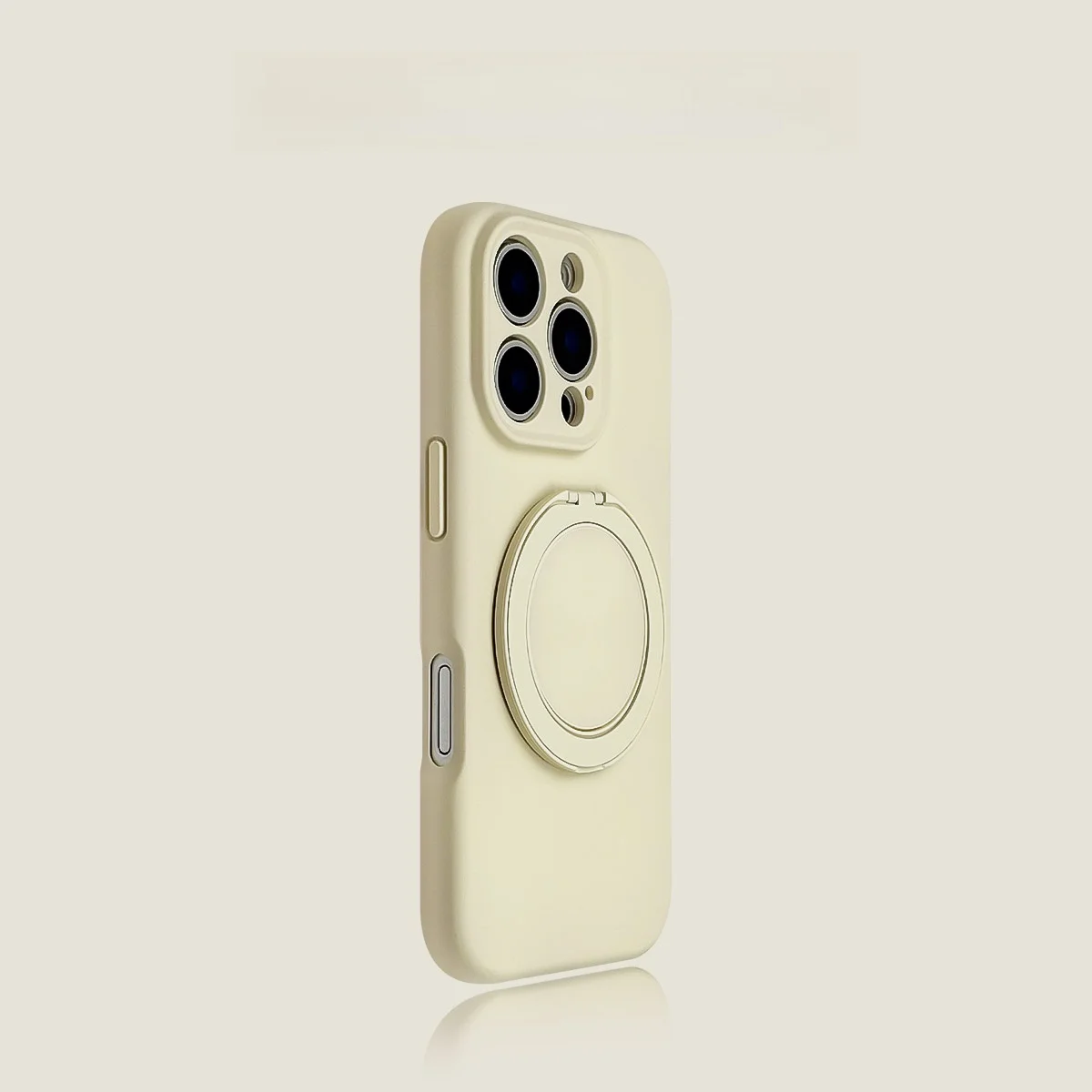 液体シリコン製マグネット式360度回転スマホスタンド：横置き・縦置き対応の衝撃吸収設計