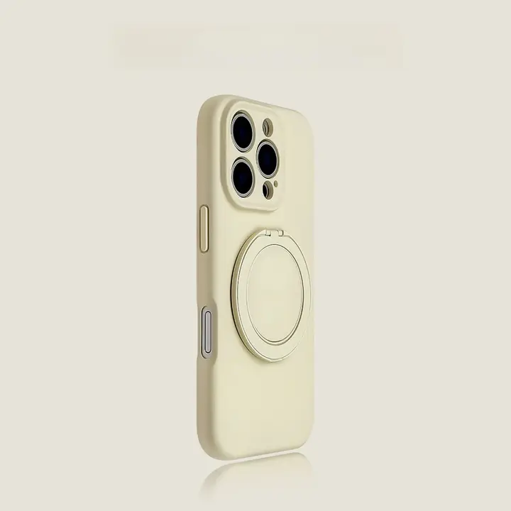 液体シリコン製マグネット式360度回転スマホスタンド【横置き・縦置き対応・衝撃吸収】