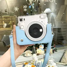 富士instax Square 1用カメラケース【レトロデザイン・保護カバー付き・ショルダーストラップ】