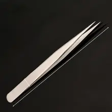 ステンレス製 縫製用ピンセット【手作業用・湾曲タイプ・直型】