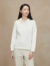 秋冬用 レディース フード付き ニットパーカー【カジュアル・ゆったりタイプ】