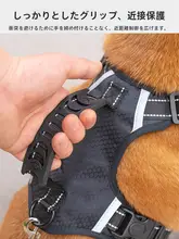 犬用ハーネス付きリード【中大型犬向け・柴犬対応・脱走防止】