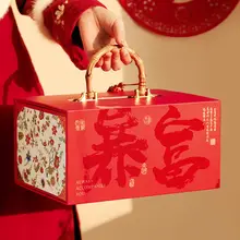 高級手提げボックス【贈り物用・新年・お菓子や焼き菓子用】（セットアップ対応）
