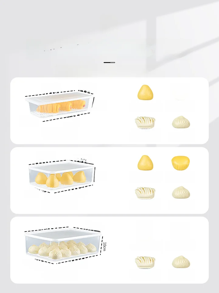 冷凍保存用食品級バンズ・餃子収納ボックス【便利な冷凍保存・フードコンテナ】