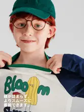 Bananain 長袖 Tシャツ キッズ ボーイズ 綿タッ チ 速乾 カートン柄 おしゃれ