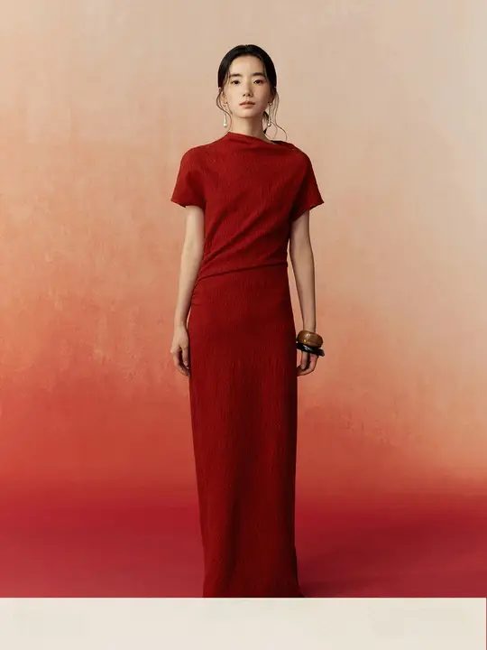 新中式羊毛礼服【婚礼用・エンゲージメント用・豪華なデザイン】