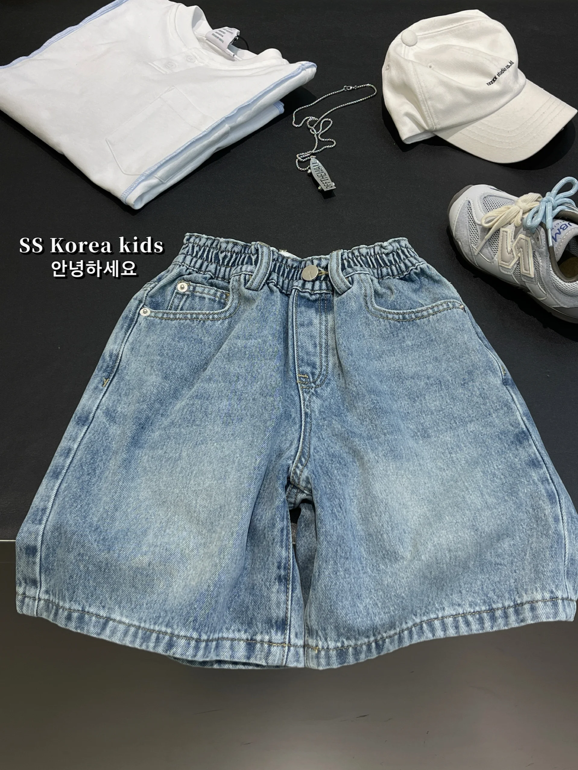 4歳の男の子に合う服のサイズは？夏用のデニムショートパンツが解決するリアルな悩み