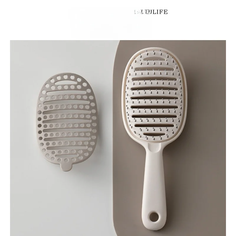 頭皮ケアブラシ THREE LIFE ロングカール用 ニロン針で按摩機能を実現