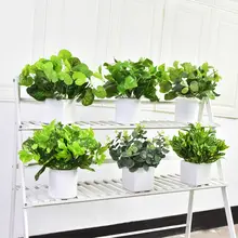 北欧風のフェイクグリーンデスクトップ飾り【小さな観葉植物・リビング用】