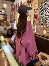 パウダーパープルのデニムジャケット【女性用・工事作業風・ジャストフィット】