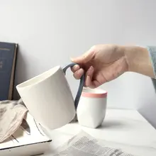 デザイン陶器のマグカップ【ハンドル付き・カップル用・家庭用】